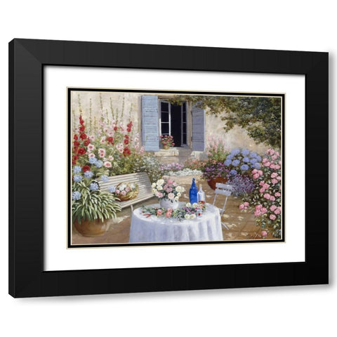 Sparkling scene Black Modern Wood Framed Art Print with Double Matting by Motz, Peter