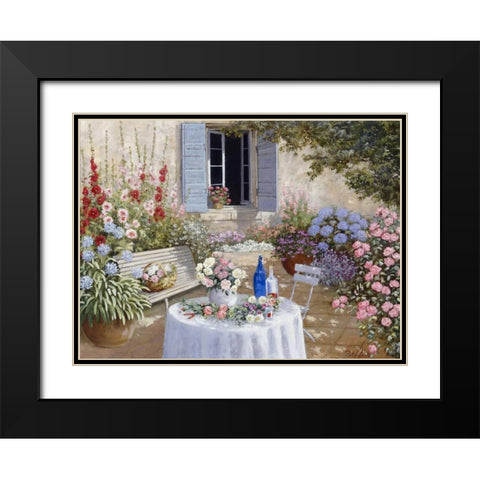 Sparkling scene Black Modern Wood Framed Art Print with Double Matting by Motz, Peter