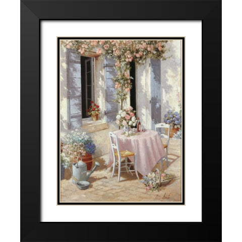 Open invitation Black Modern Wood Framed Art Print with Double Matting by Motz, Peter