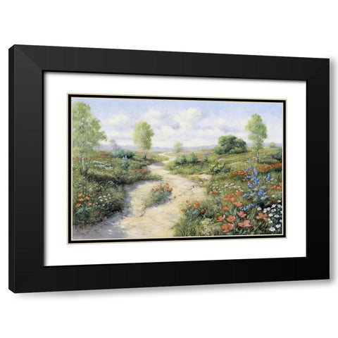 Road toâ€¦ Black Modern Wood Framed Art Print with Double Matting by Motz, Peter