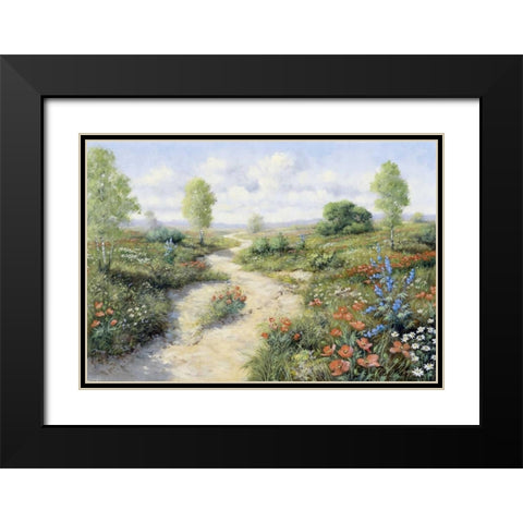 Road toâ€¦ Black Modern Wood Framed Art Print with Double Matting by Motz, Peter