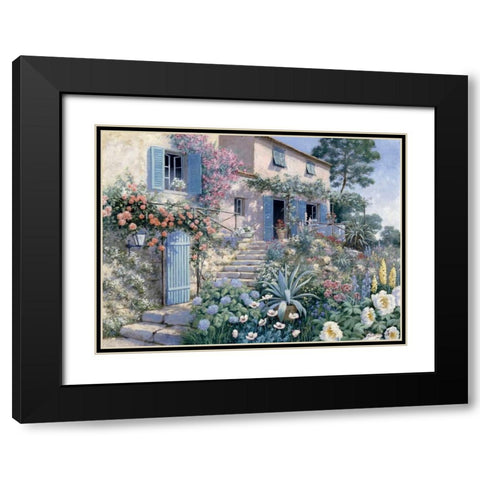 Stairs toâ€¦ Black Modern Wood Framed Art Print with Double Matting by Motz, Peter