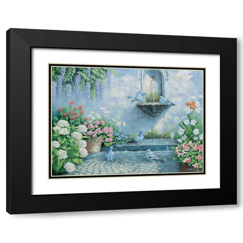 Refreshment Black Modern Wood Framed Art Print with Double Matting by Motz, Peter