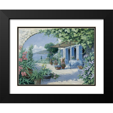 Our bungalow Black Modern Wood Framed Art Print with Double Matting by Motz, Peter