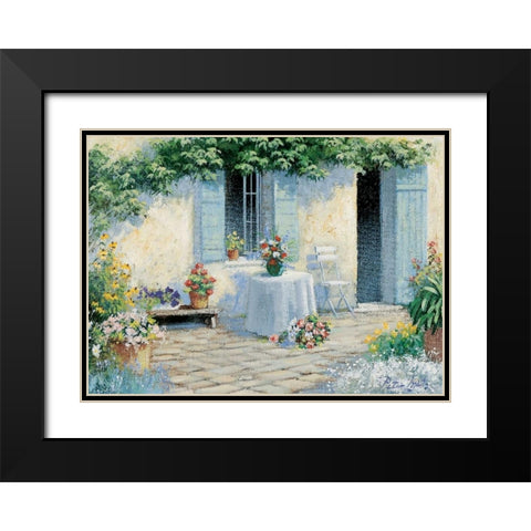 Pretty spot Black Modern Wood Framed Art Print with Double Matting by Motz, Peter