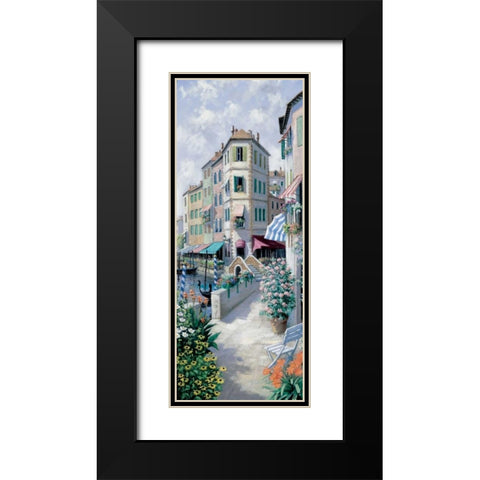 Venice Black Modern Wood Framed Art Print with Double Matting by Motz, Peter