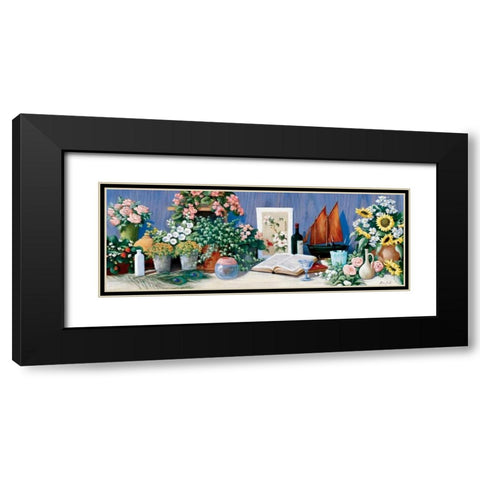 Precious gifts Black Modern Wood Framed Art Print with Double Matting by Motz, Peter