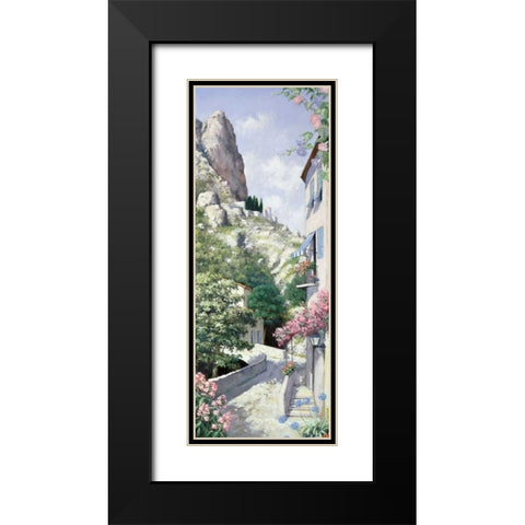 Malcesine Black Modern Wood Framed Art Print with Double Matting by Motz, Peter