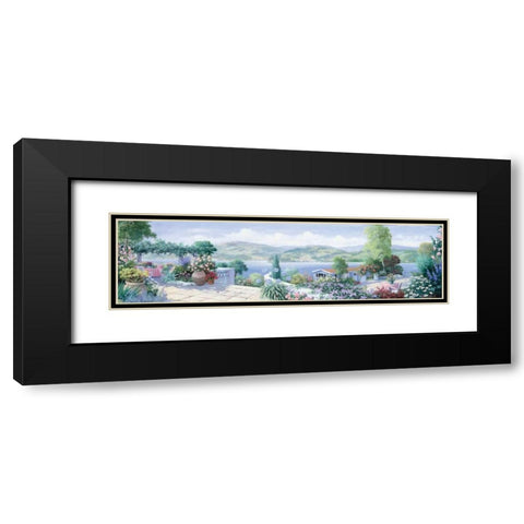 Panorama I Black Modern Wood Framed Art Print with Double Matting by Motz, Peter