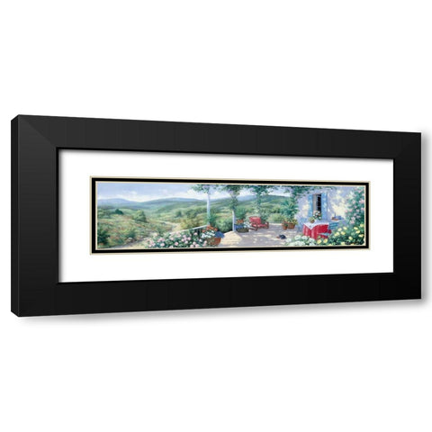 Panorama II Black Modern Wood Framed Art Print with Double Matting by Motz, Peter