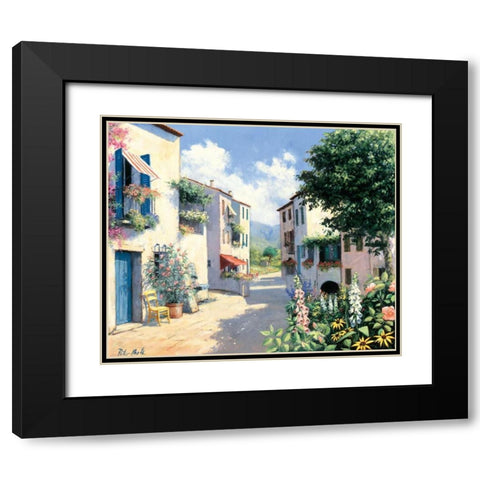 Lazy afternoon Black Modern Wood Framed Art Print with Double Matting by Motz, Peter