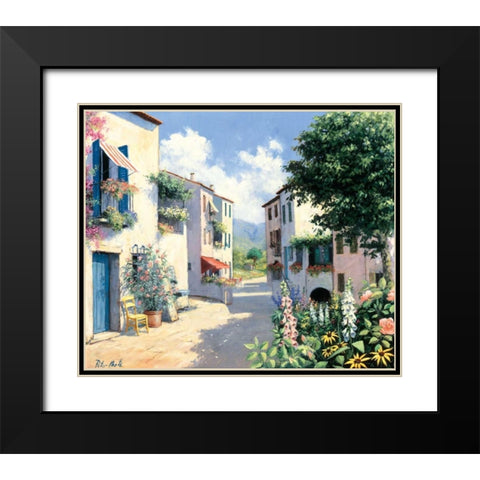Lazy afternoon Black Modern Wood Framed Art Print with Double Matting by Motz, Peter