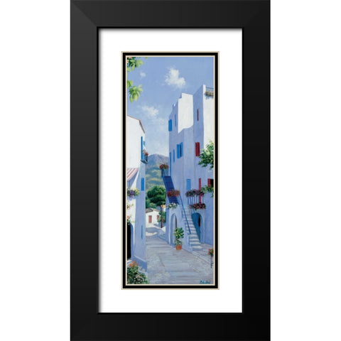 Memory lane Black Modern Wood Framed Art Print with Double Matting by Motz, Peter
