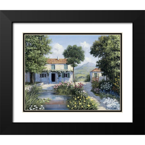 Lovely day Black Modern Wood Framed Art Print with Double Matting by Motz, Peter