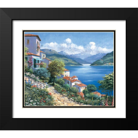 Holiday view Black Modern Wood Framed Art Print with Double Matting by Motz, Peter