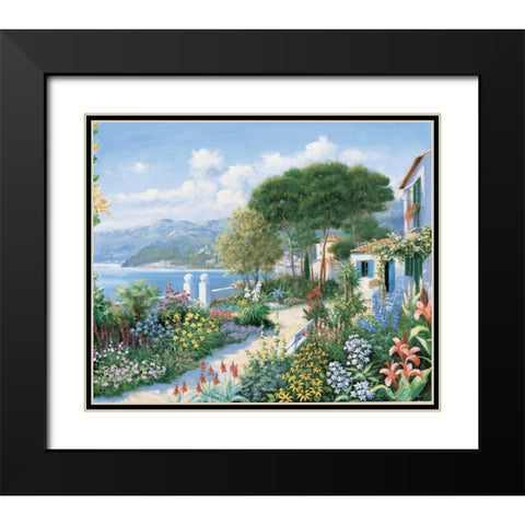 Hidden paradise Black Modern Wood Framed Art Print with Double Matting by Motz, Peter