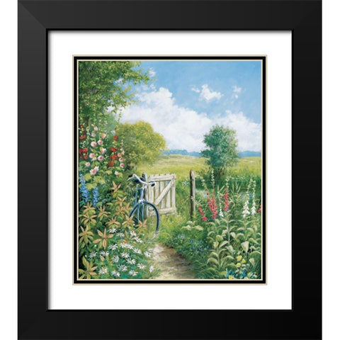 Endless destination Black Modern Wood Framed Art Print with Double Matting by Motz, Peter