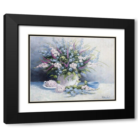 Nice flowerpot Black Modern Wood Framed Art Print with Double Matting by Motz, Peter