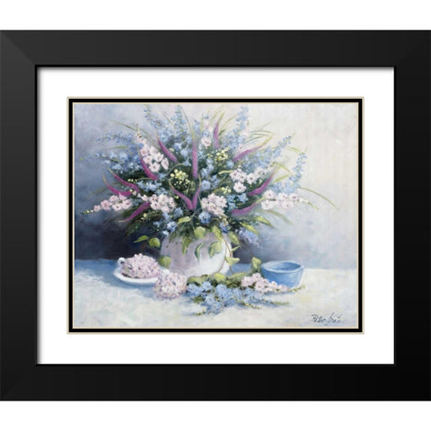 Nice flowerpot Black Modern Wood Framed Art Print with Double Matting by Motz, Peter