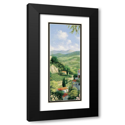 Tuscany Black Modern Wood Framed Art Print with Double Matting by Motz, Peter