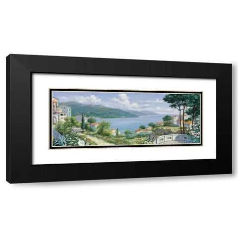 Lake   Black Modern Wood Framed Art Print with Double Matting by Motz, Peter