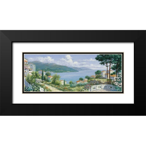 Lake   Black Modern Wood Framed Art Print with Double Matting by Motz, Peter