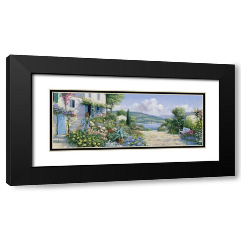Lakeway Black Modern Wood Framed Art Print with Double Matting by Motz, Peter
