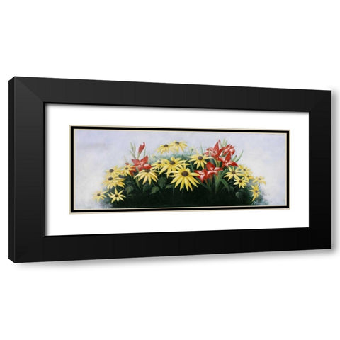 Flowers bouqet Black Modern Wood Framed Art Print with Double Matting by Motz, Peter