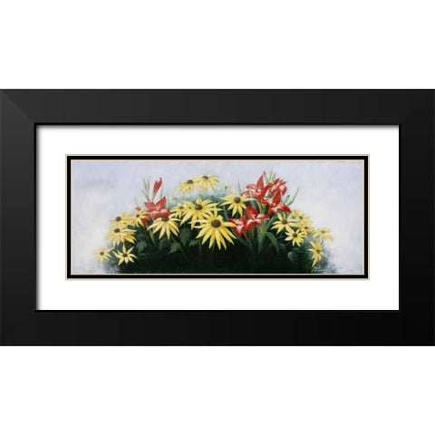 Flowers bouqet Black Modern Wood Framed Art Print with Double Matting by Motz, Peter