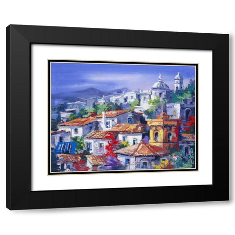 Paesaggio del Nord Black Modern Wood Framed Art Print with Double Matting by di Viccaro, Roberto