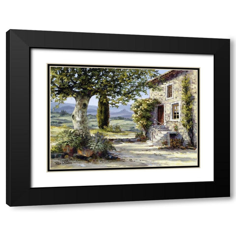 French scene Black Modern Wood Framed Art Print with Double Matting by Withaar, Reint