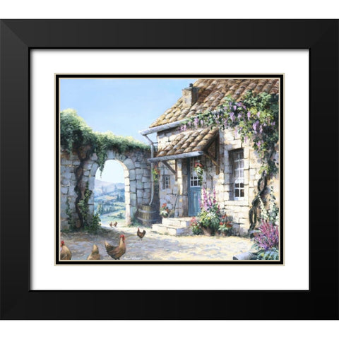 Innercourt Black Modern Wood Framed Art Print with Double Matting by Withaar, Reint