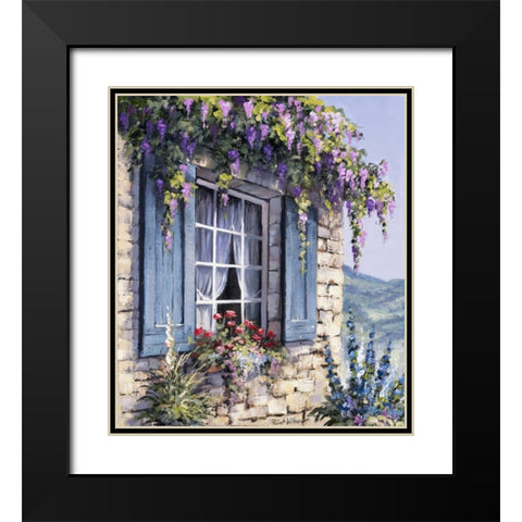 Window I Black Modern Wood Framed Art Print with Double Matting by Withaar, Reint