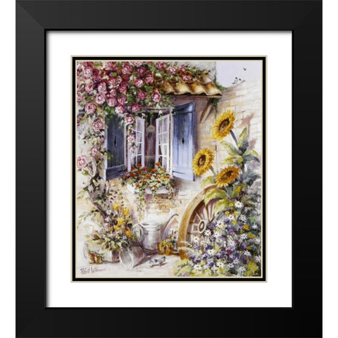 Look inside my window Black Modern Wood Framed Art Print with Double Matting by Withaar, Reint