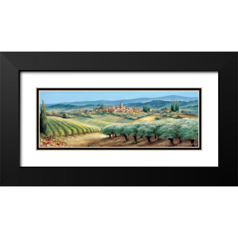 Provence I Black Modern Wood Framed Art Print with Double Matting by Withaar, Reint