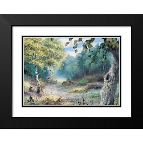 Wonderful world Black Modern Wood Framed Art Print with Double Matting by Withaar, Reint