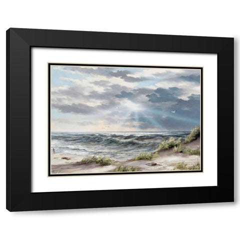 Unmeasured heights Black Modern Wood Framed Art Print with Double Matting by Withaar, Reint