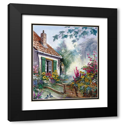The blossomming barrow Black Modern Wood Framed Art Print with Double Matting by Withaar, Reint