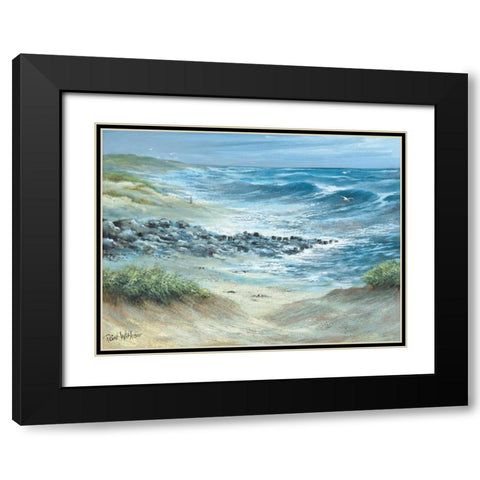 Unpredictable Black Modern Wood Framed Art Print with Double Matting by Withaar, Reint