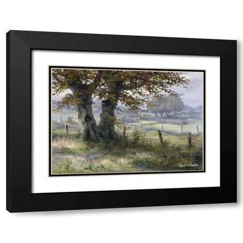 Classic tense Black Modern Wood Framed Art Print with Double Matting by Withaar, Reint