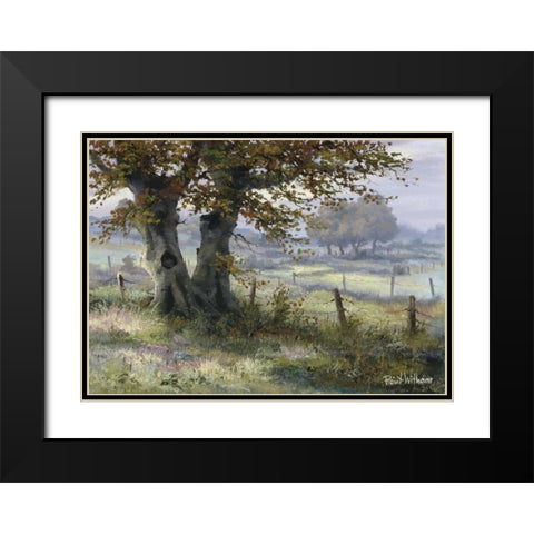 Classic tense Black Modern Wood Framed Art Print with Double Matting by Withaar, Reint