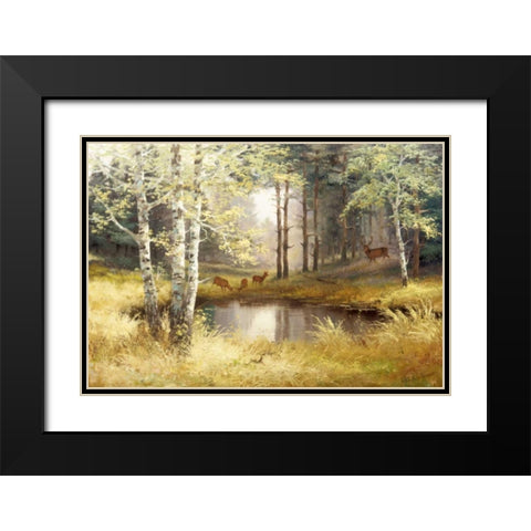 Classic tense Black Modern Wood Framed Art Print with Double Matting by Withaar, Reint