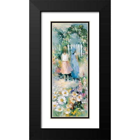 Best buddies Black Modern Wood Framed Art Print with Double Matting by Camel, Stefanie