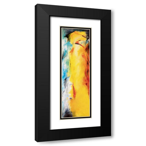 Chicken talk I Black Modern Wood Framed Art Print with Double Matting by Gerbecks, Tilly