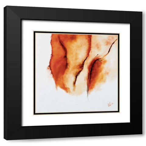 Sienna I Black Modern Wood Framed Art Print with Double Matting by Gerbecks, Tilly