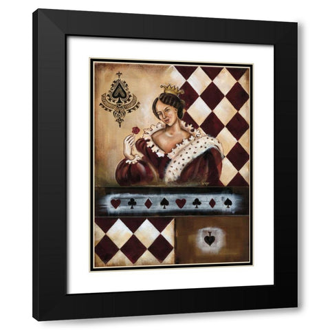 Casino VI Black Modern Wood Framed Art Print with Double Matting by Fields, Wendy