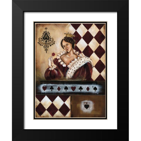 Casino VI Black Modern Wood Framed Art Print with Double Matting by Fields, Wendy