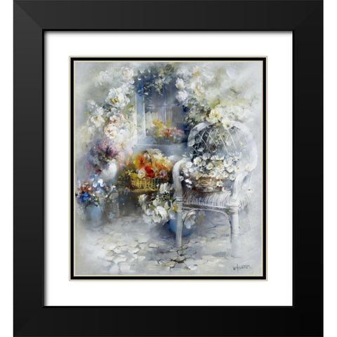 Magic Moment Black Modern Wood Framed Art Print with Double Matting by Haenraets, Willem