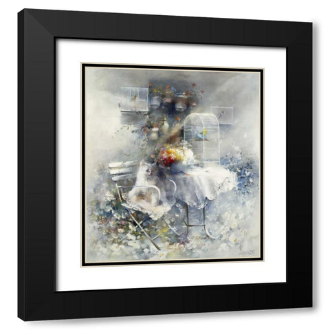 Happy ending Black Modern Wood Framed Art Print with Double Matting by Haenraets, Willem