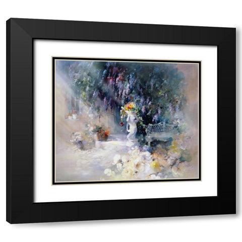Ornament Black Modern Wood Framed Art Print with Double Matting by Haenraets, Willem